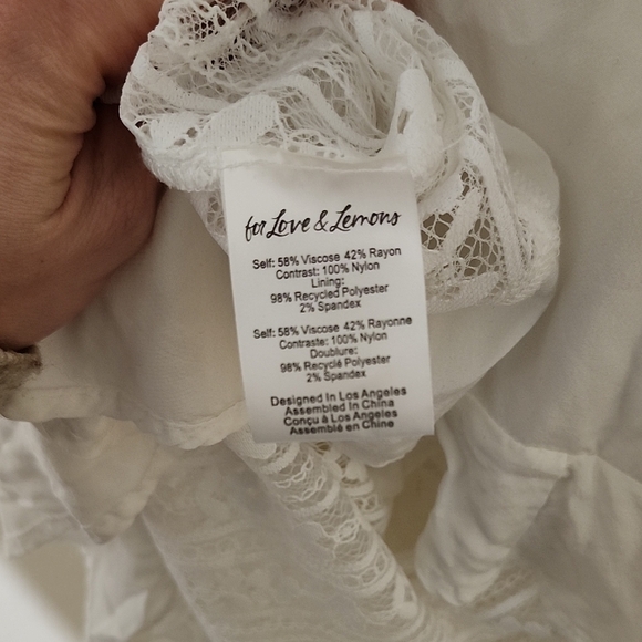 For Love And Lemons White Peplum Sheath Dress - Picture 12 of 15